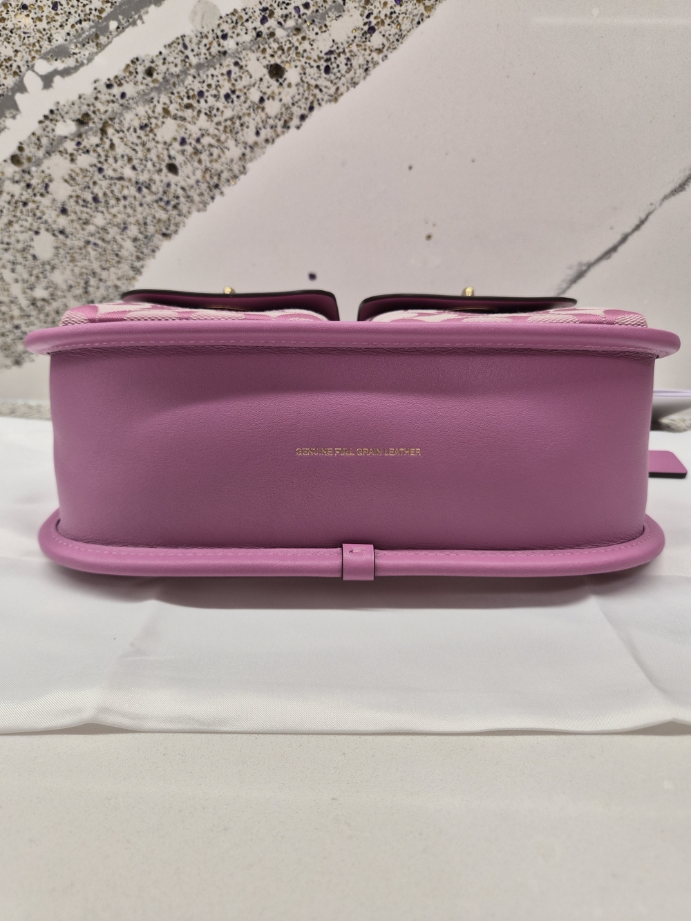 Brain Dead x Coach Signature Jacquard Twin Turnlock Waverly Bag in Fuchsia - Picture 9 of 13